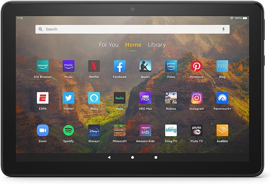 HD 10 tablet, 10.1″, 1080p Full HD, 64 GB, (2021 release), Black